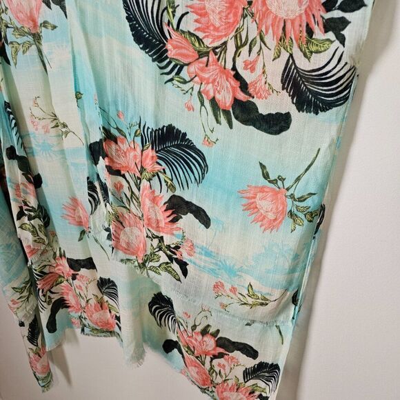 EUC AMERICAN EAGLE OUTFITTERS FLORAL COVER UP BEACH / SWIM ONE SIZE - Picture 9 of 14